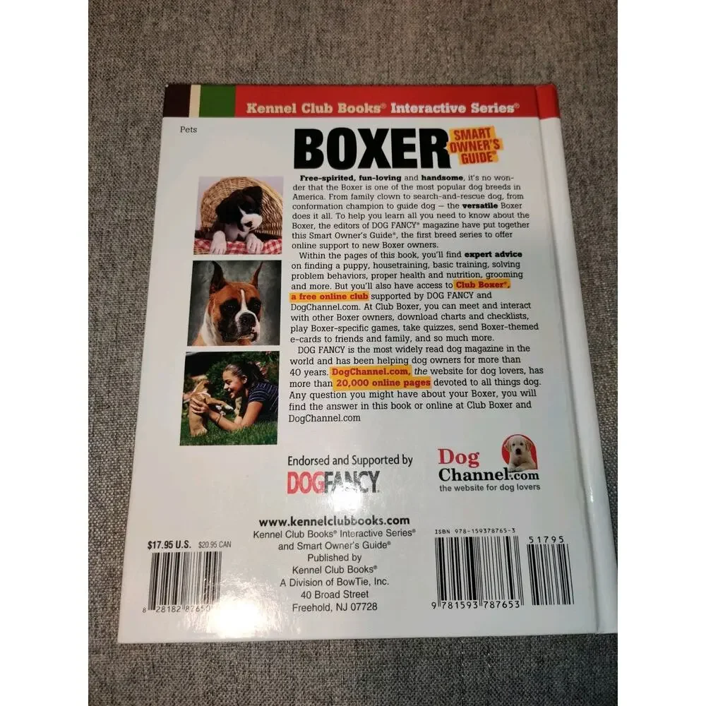 Boxer American Kennel Club Hardcover With One DVD